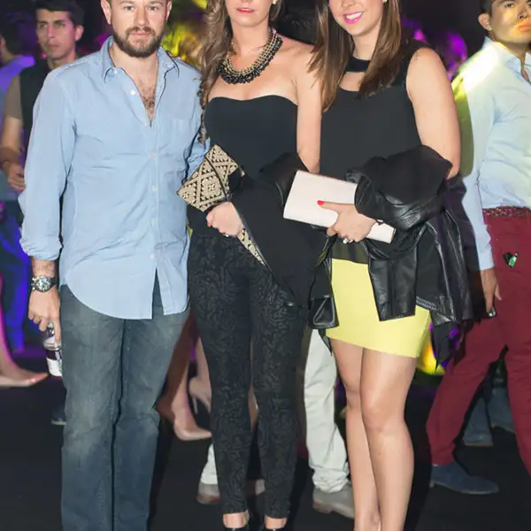 Juan Carlos López,Inés de la Barra y Daniela Saenz