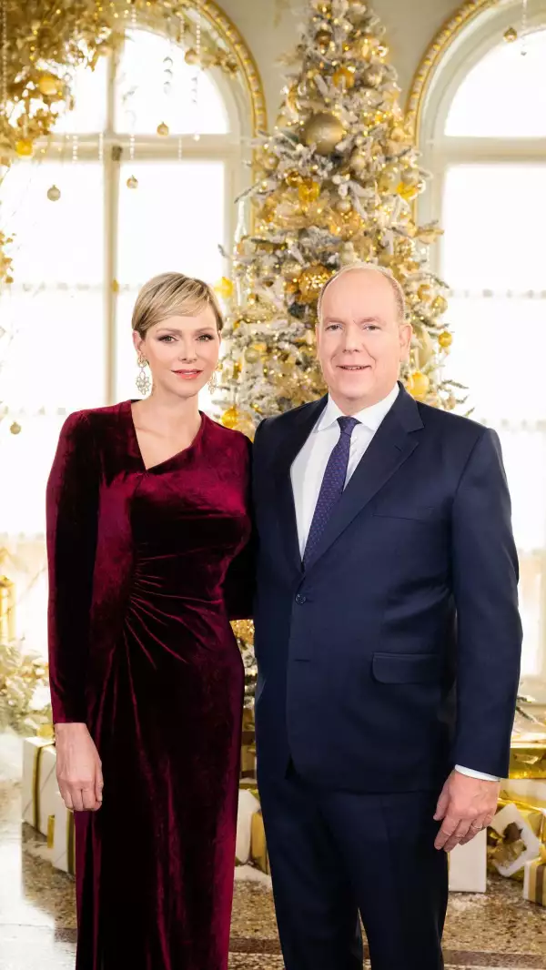 Alberto y Charlene de Mónaco en el mensaje de Año Nuevo 2024