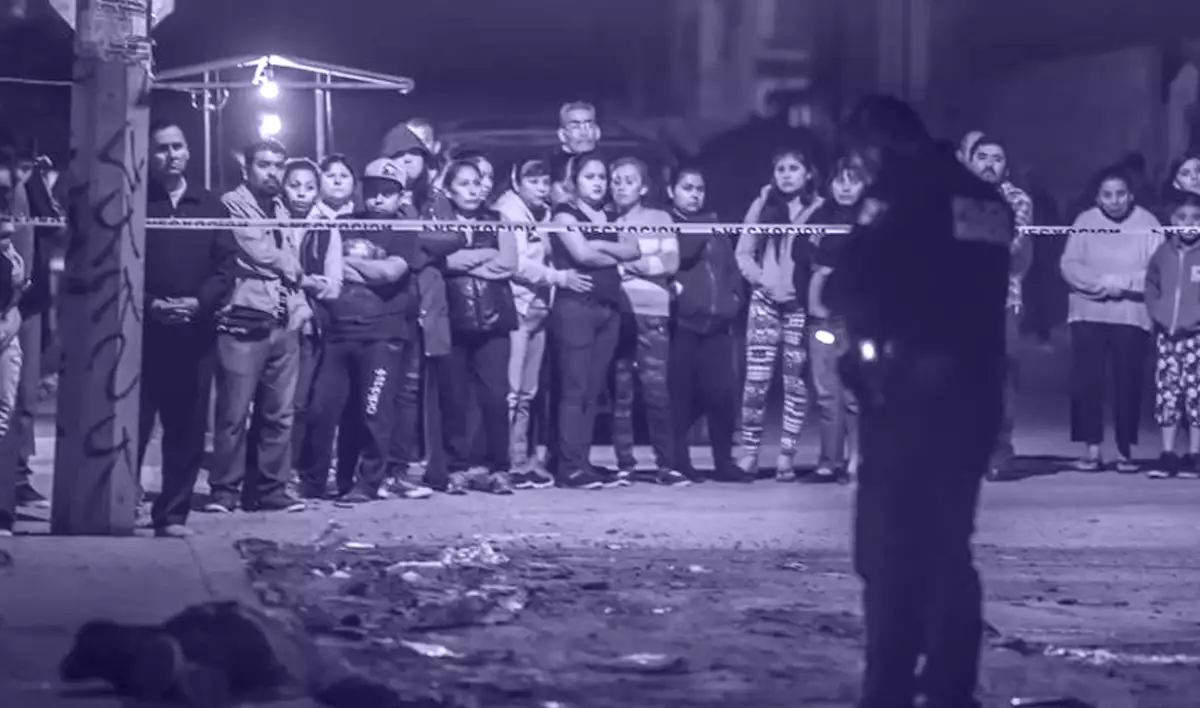 Azotada por la violencia,