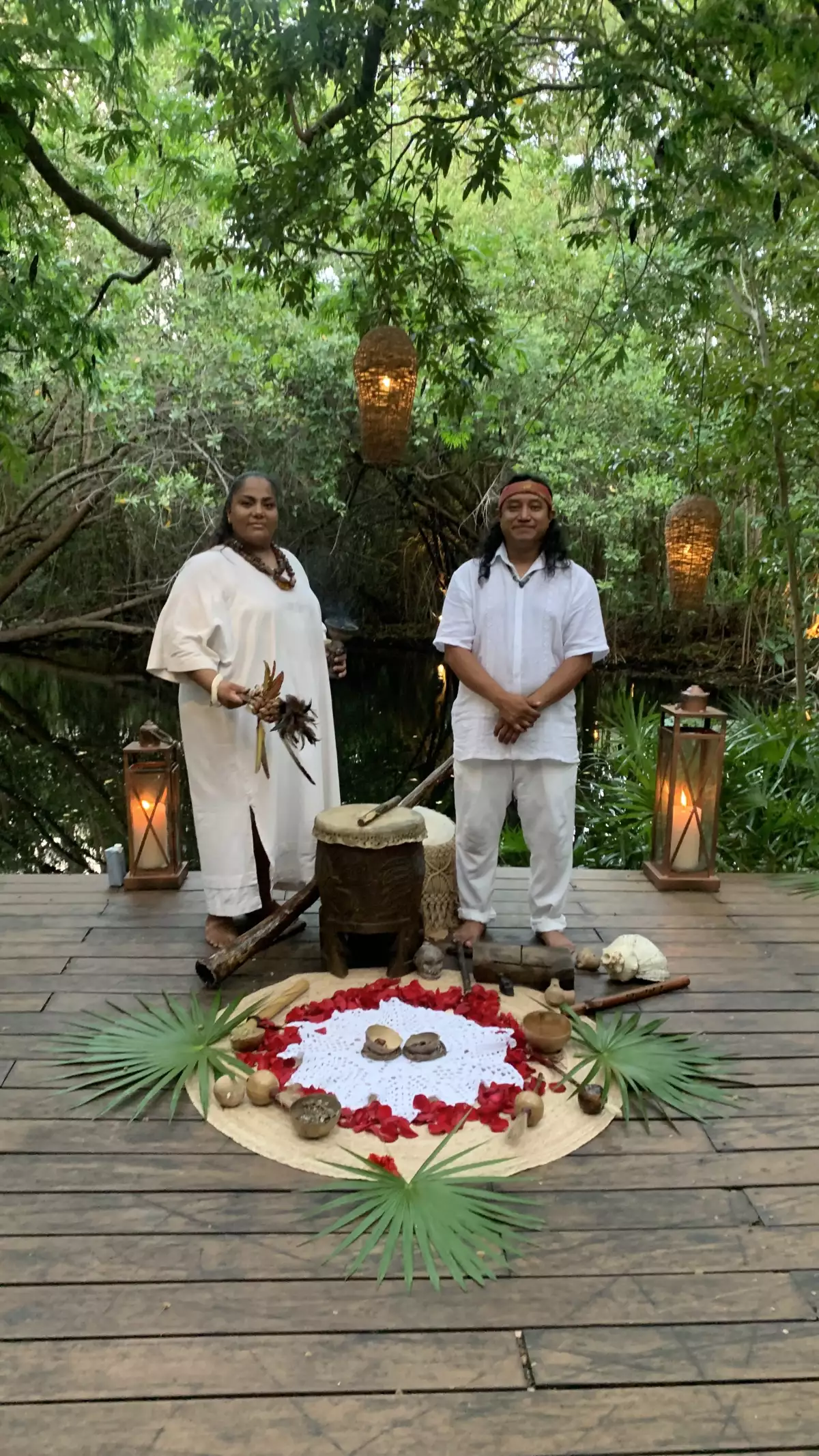 meditación con cacao y copal