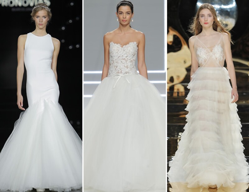 Pronovias, Rosa Clará y Yolan Cris nos enamoraron de las faldas en tul.