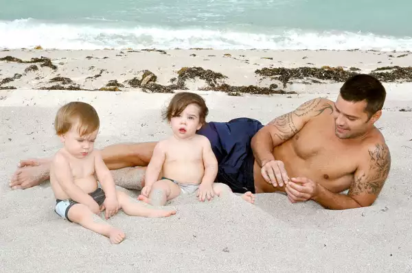 Ricky Martin, Valentino y Matteo