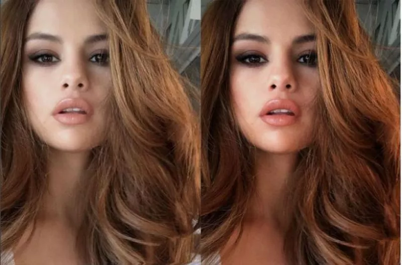 El maquillista de la cantante publicó un comparativo que deja a la vista que sus fotos requieren poca edición para lucir espectaculares.