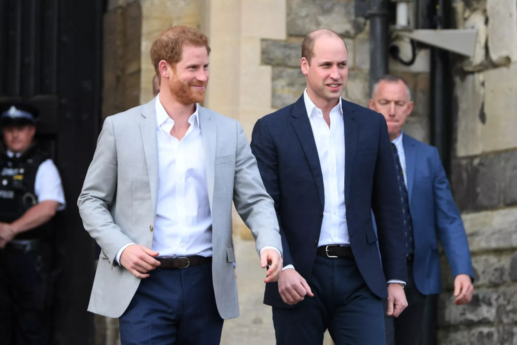 Los Príncipes Harry y William 