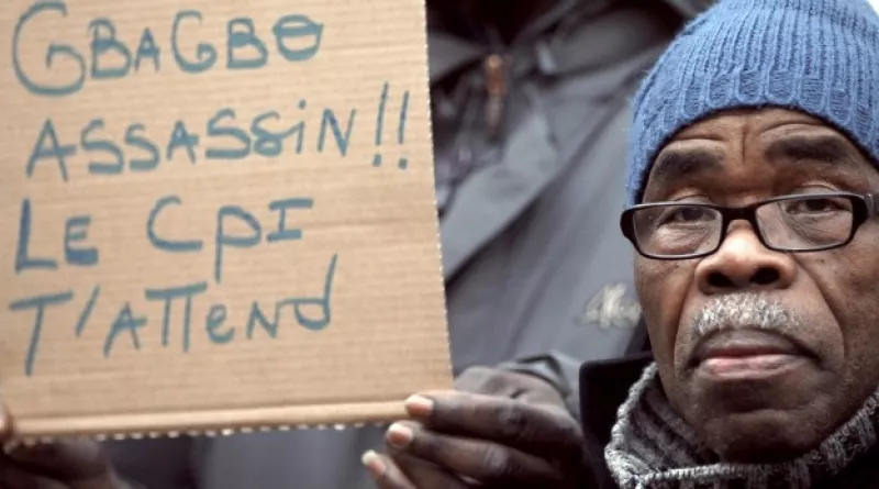 manifestacion contra presidente de costa de marfil