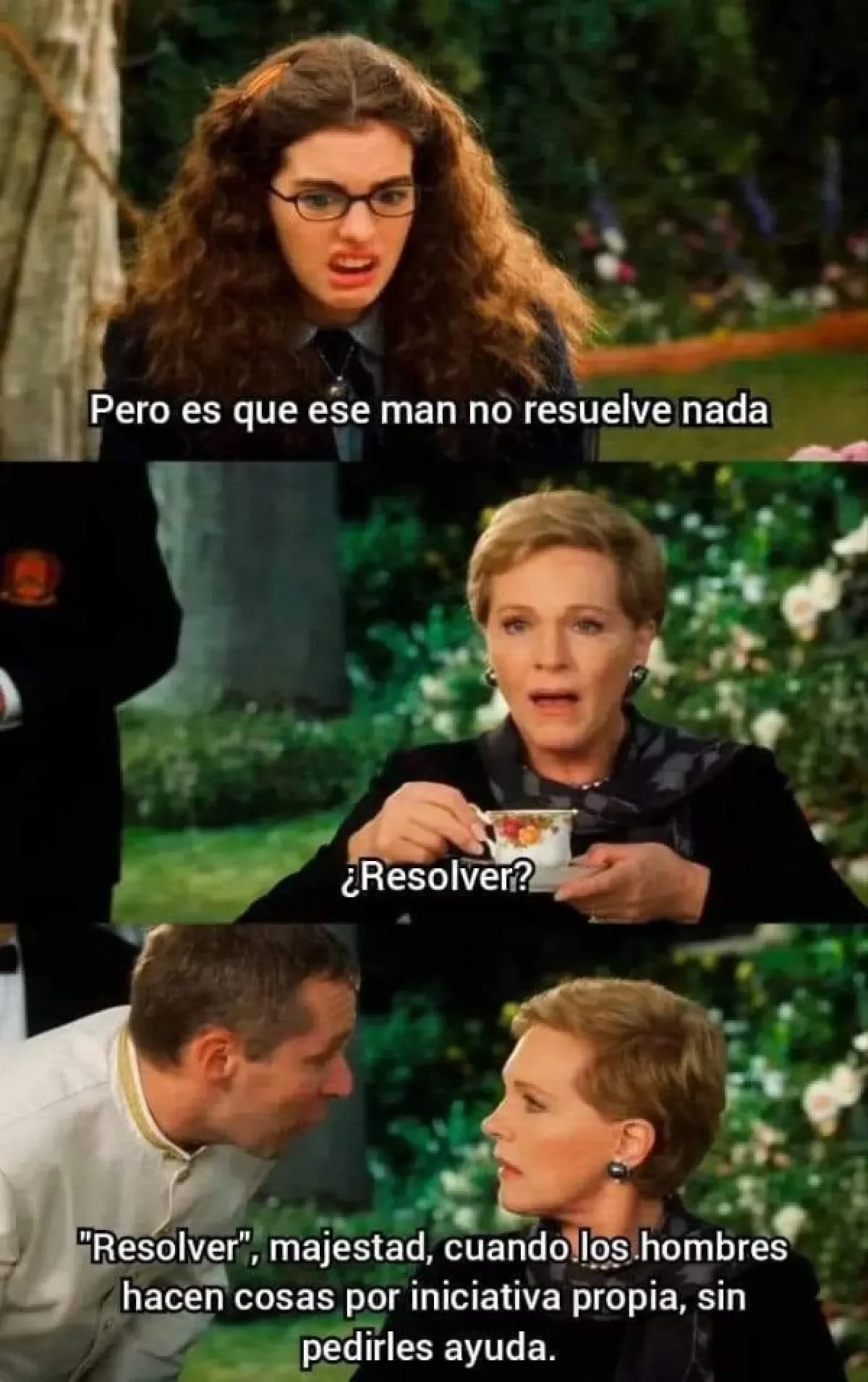 Meme del trend "hombres que resuelvan".