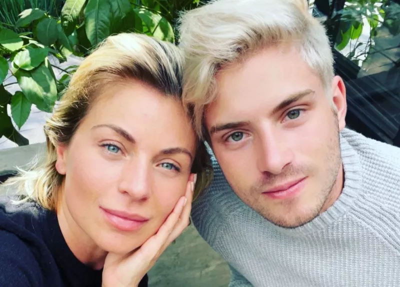 Ludwika Paleta y su hijo Nicolás 