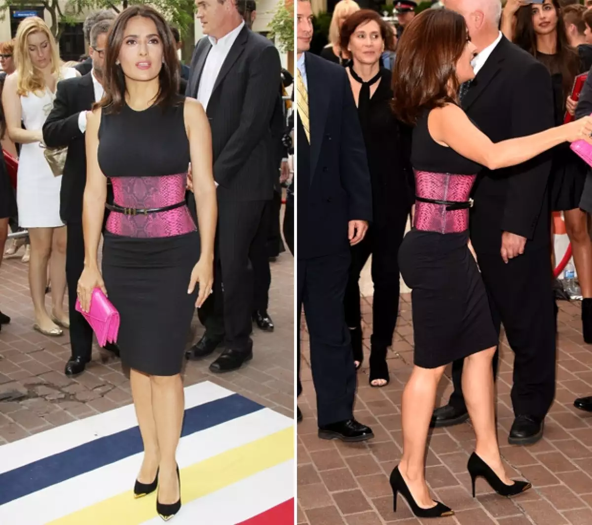 La mexicana impactó una vez más con su estilo y figura en su asistencia al Festival Internacional de Cine.