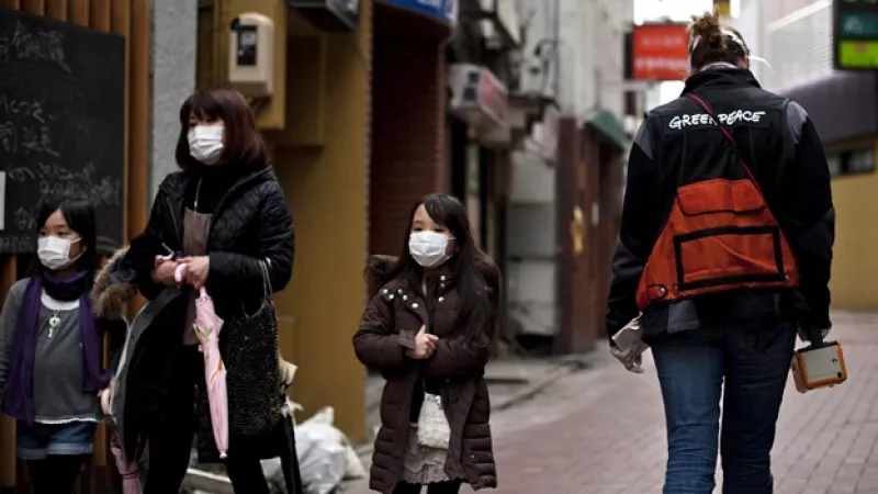 Greenpeace lectura niveles radiacion Koriyama