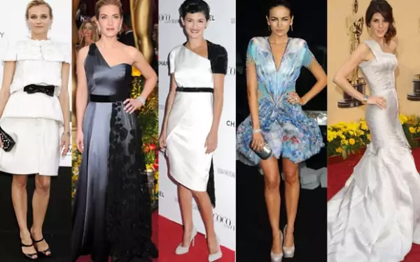 Diane Kruger, Kate Winslet, Audrey Tautou, Camille Belle y Marisa Tomei forman parte del top five de las mejor vestidas de la experta en moda Claudia Cándano.