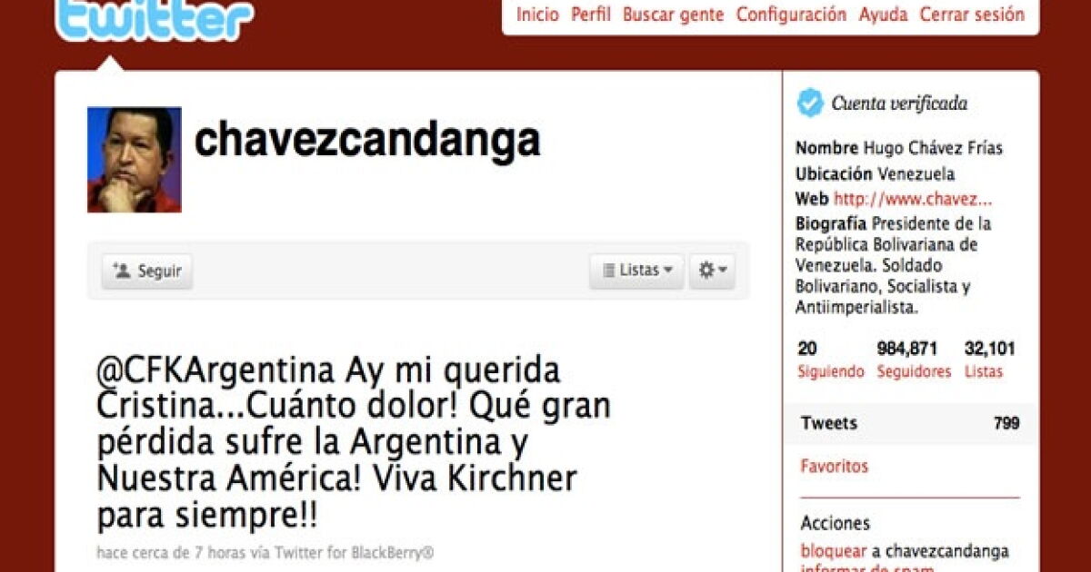 La muerte de Néstor Kirchner es el tema más discutido en la redes sociales