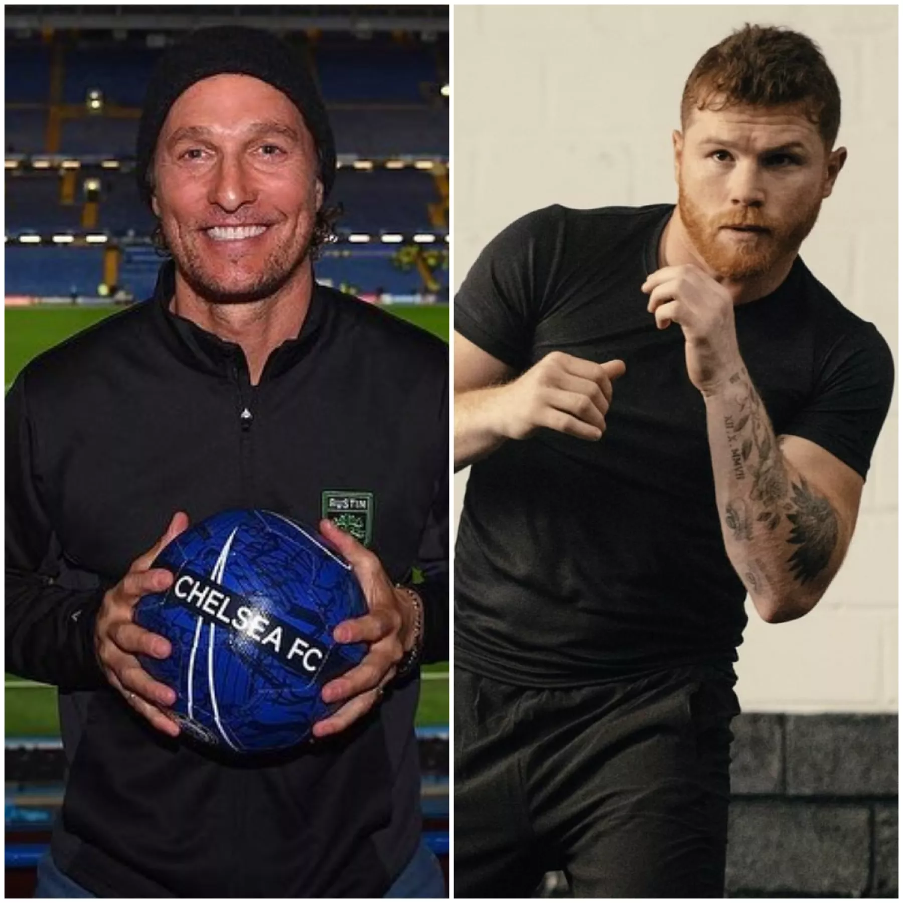 Saúl ‘Canelo’ Álvarez y Matthew McConaughey