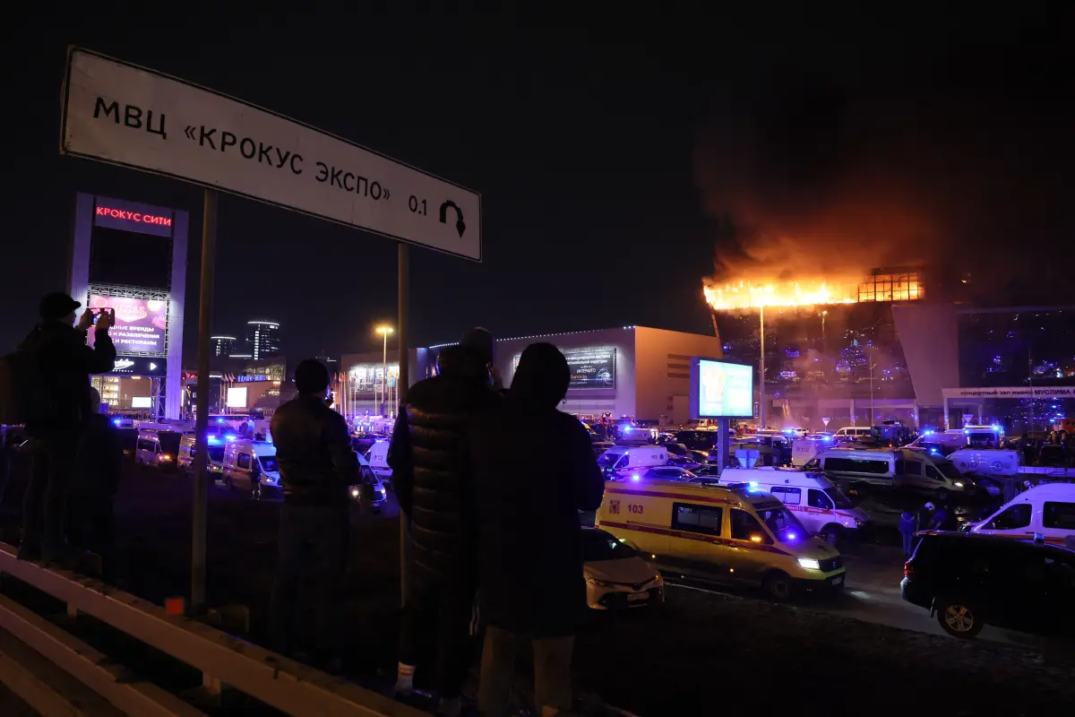 Atentado en Moscú, Rusia: tiroteo en una sala de conciertos deja 40 personas muertas