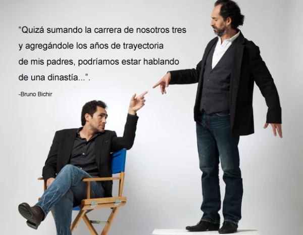 Actualmente Bruno dirige a Demián en la puesta en escena `Nadando con tiburones´.