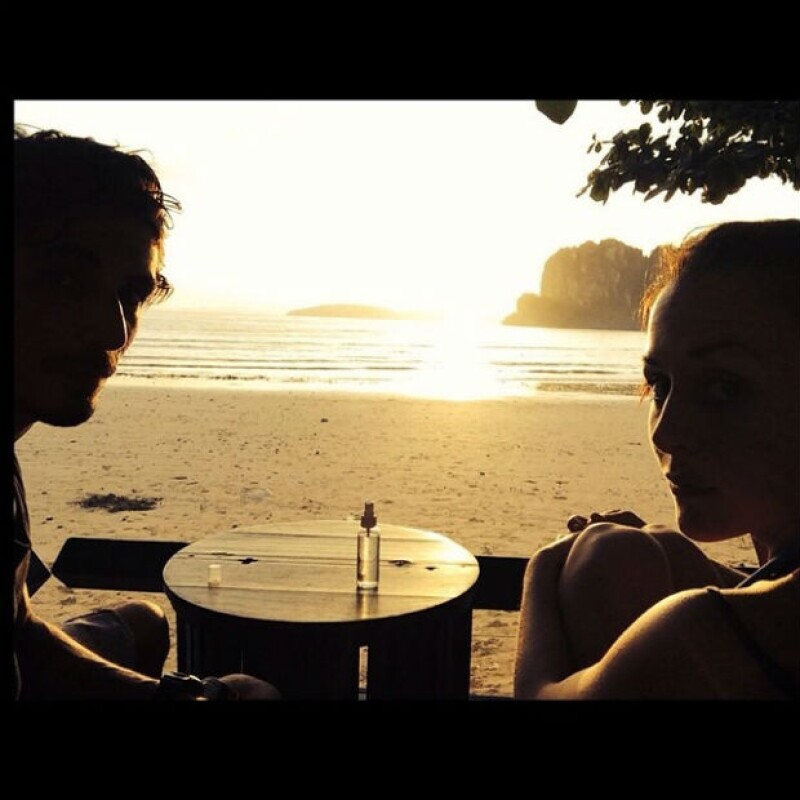 Zuria y Alberto disfrutaron de un romántico atardecer.