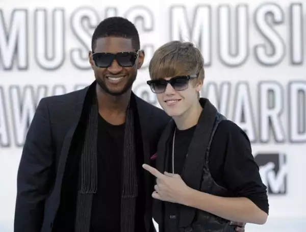 Usher y Justin Bieber.