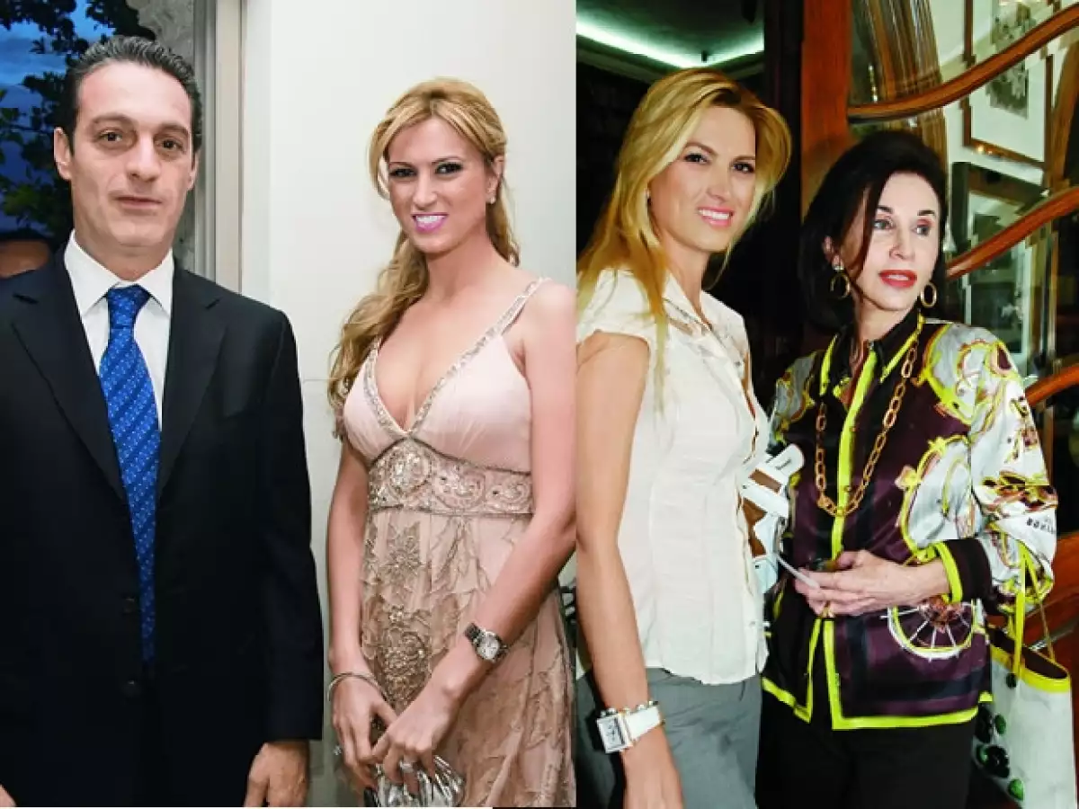 Izquierda. Con su prometido, Carlos Slim Domit. Derecha. Acompañada por Pepita Serrano een la presentación del libro de Miguel Alemán Velasco