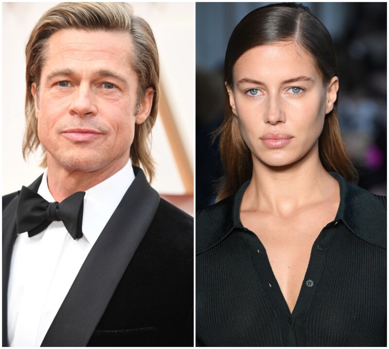 Brad Pitt y Nicole Poturalski.