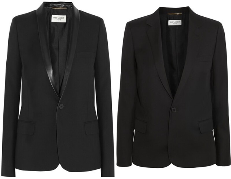 Un blazer negro de Saint Laurent no puede faltar en tu clóset, ¡es todo un must!