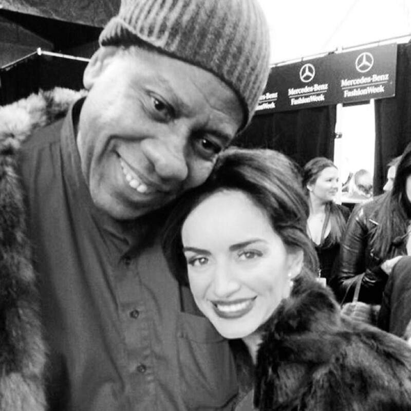 Aldo Rendón fotografió a su amiga con André Leon Talley.