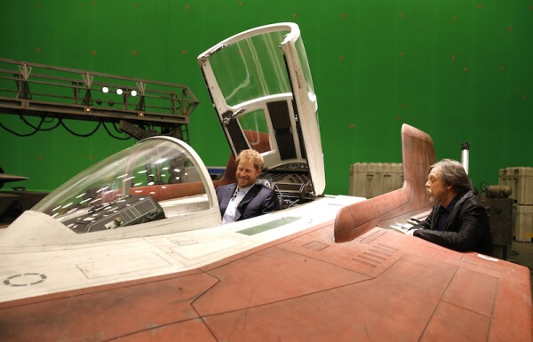 The Duke Of Cambridge And Prince Harry Visit The "Star Wars" Film Set