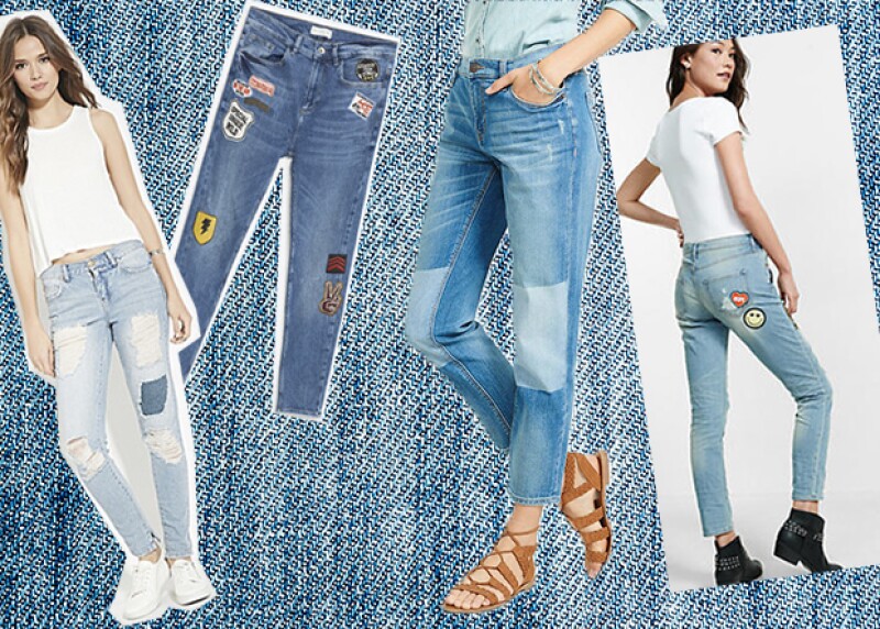 Puedes darle un aire divertido a tu look al atreverte a utilizar unos jeans de patchwork