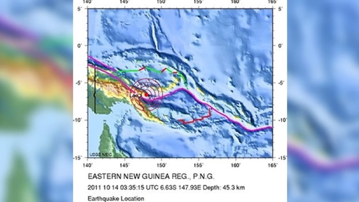 Sismo Nueva Guinea
