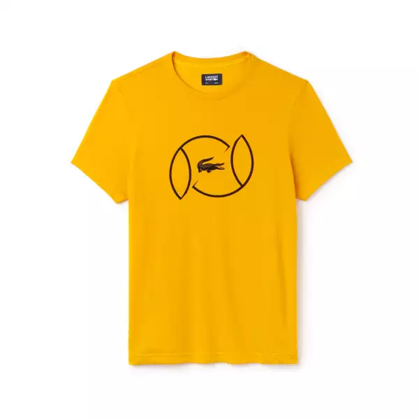 T-shirt amarilla para jugar golf