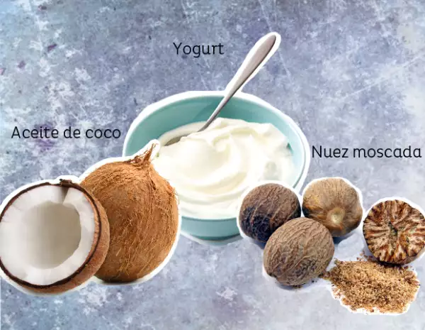 Mascarilla de aceite de coco para exfoliar la piel.