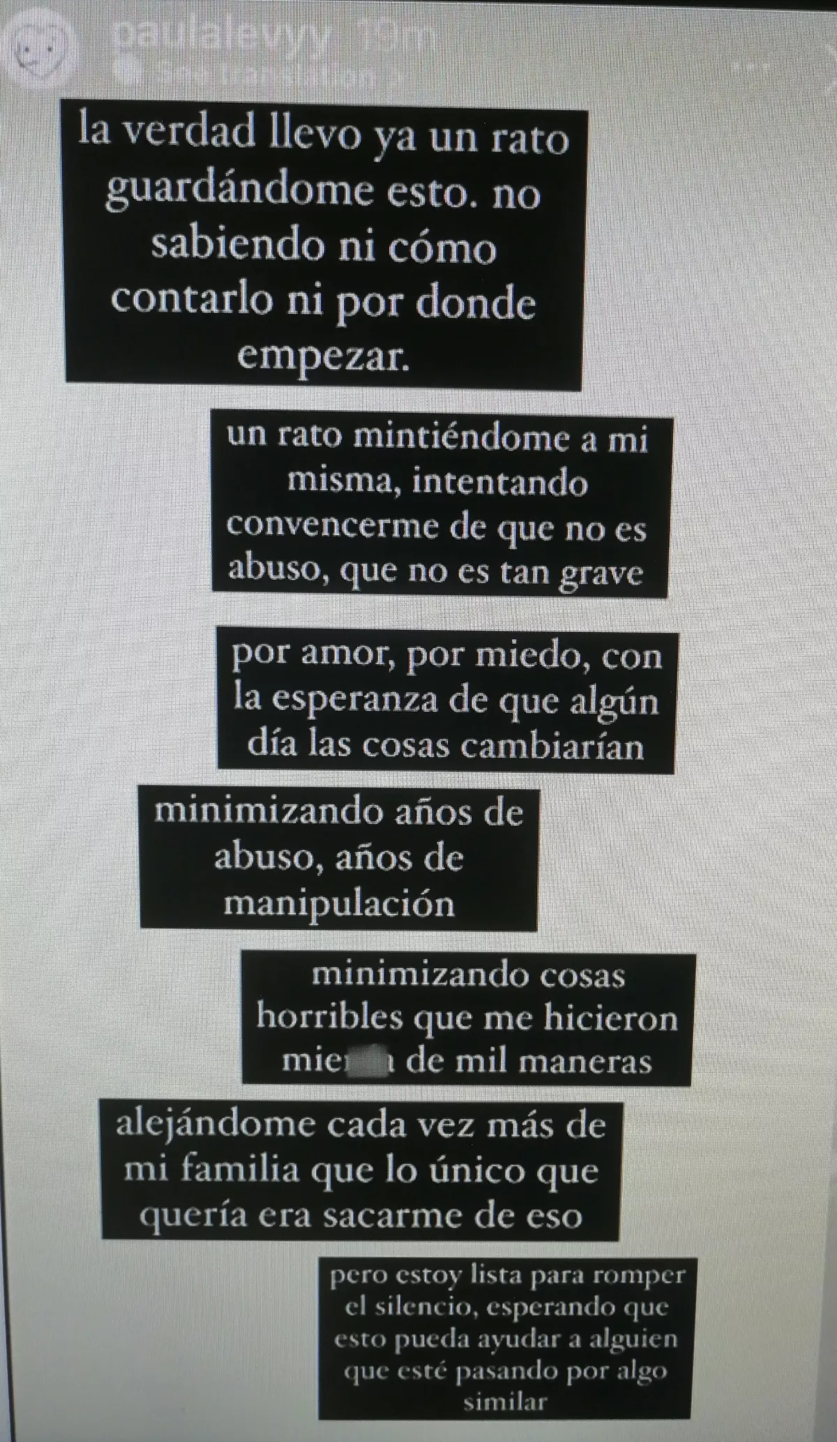 Mensaje de Paula Levy