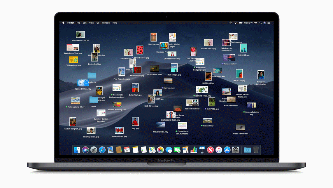 Stack es una de las nuevas funciones de macOS Mojave