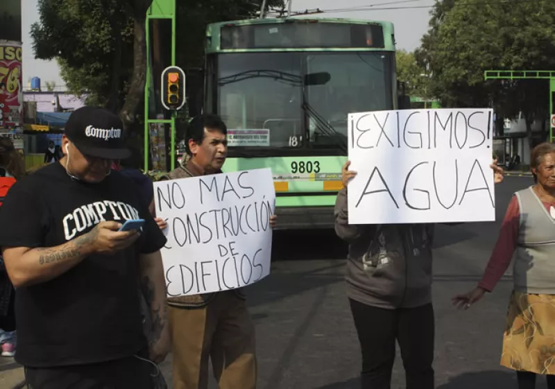 agua protestas