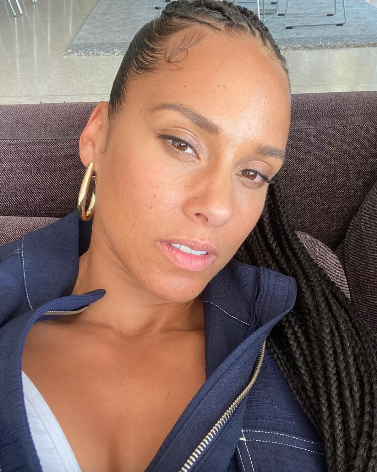 Alicia keys sin maquillaje