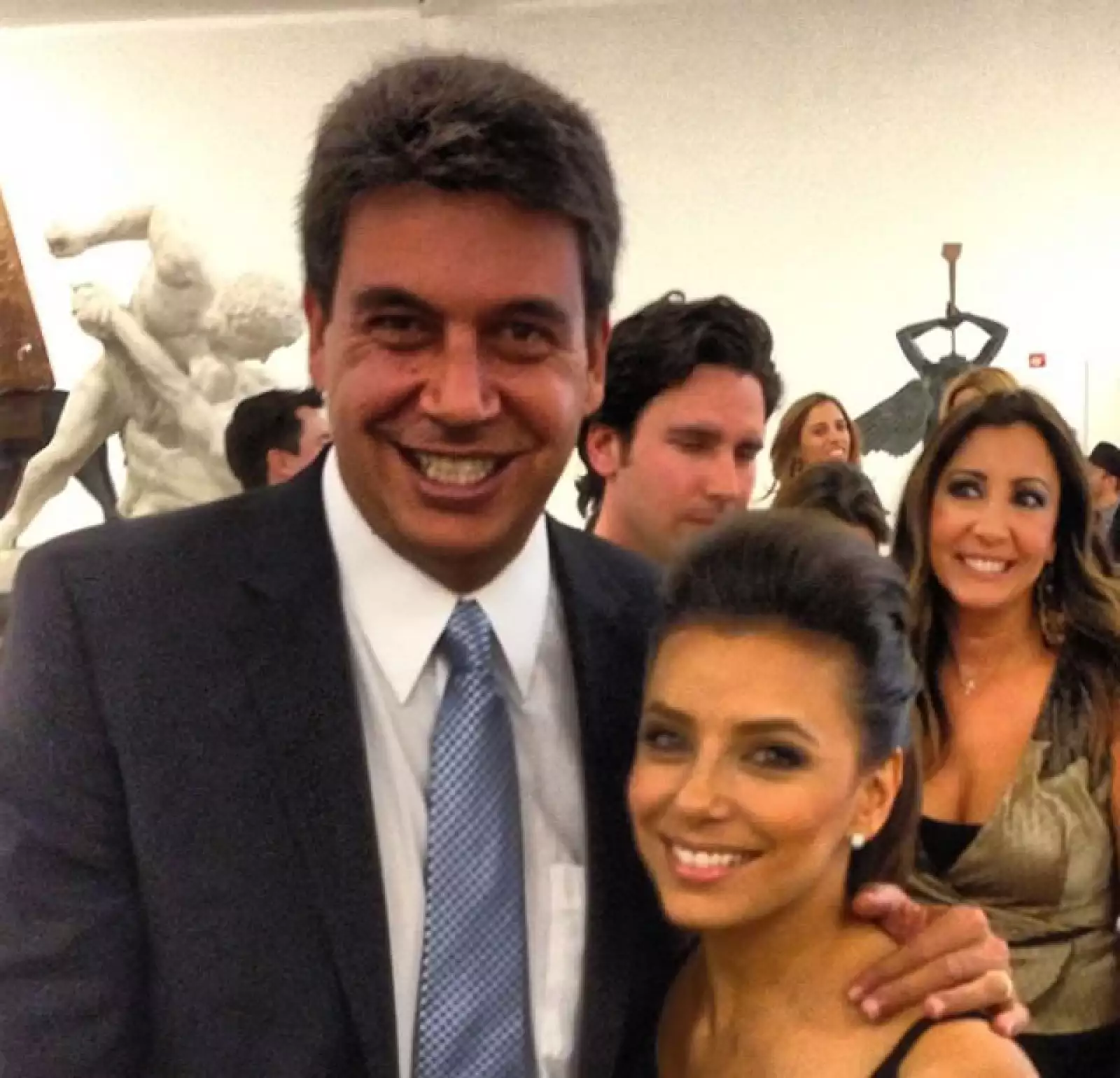 Con la actriz y novia de Pepe Bastón, Eva Longoria.