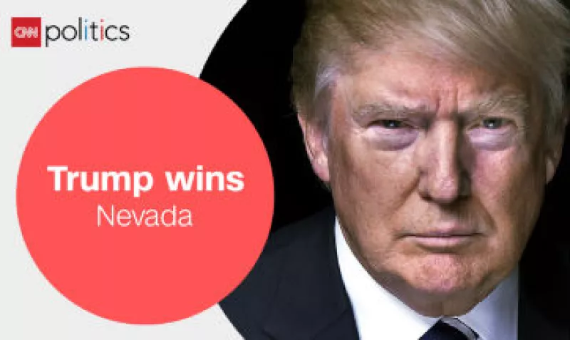 El magnate estadounidense Donald Trump ganó este martes el caucus republicano, celebrado en Nevada. (Foto:  Twitter/@CNNPolitics  )