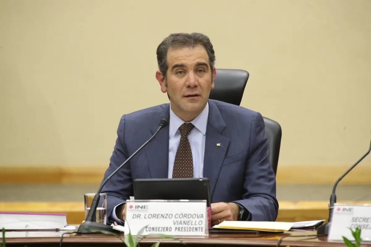 Lorenzo Córdova Vianello, presidente del Instituto Nacional Electoral