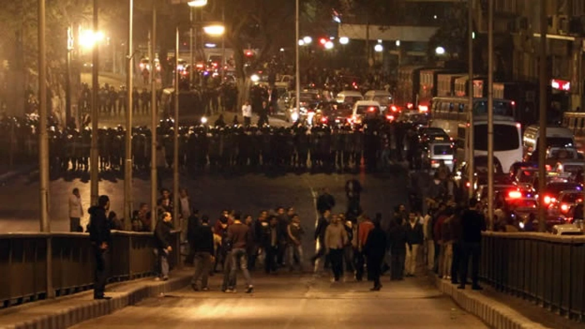 Protestas nocturnas El Cairo