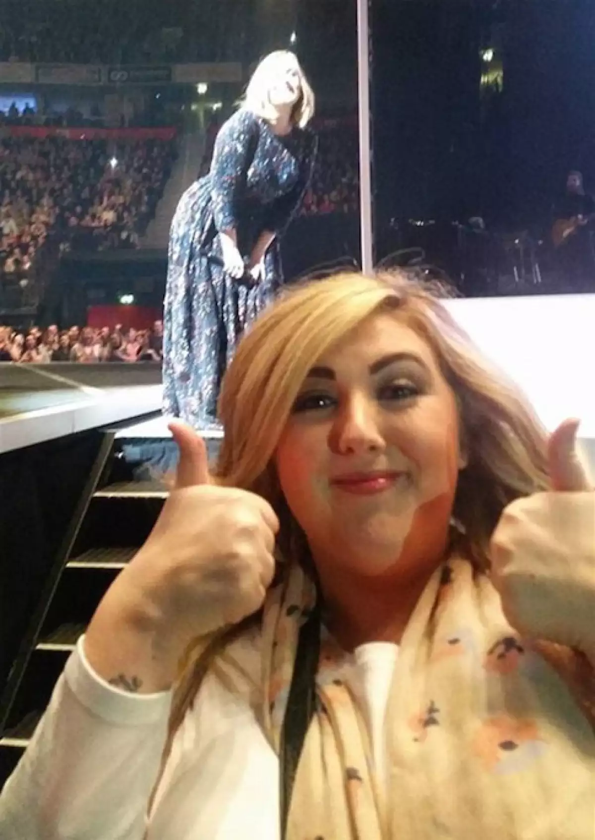 Kerry no podía creer la reacción de la cantante.