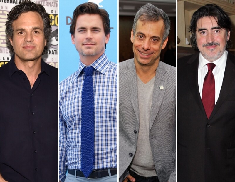 Mark Ruffalo, Matt Bome, Joe Mantello y Alfred Molina de The Normal Heart.