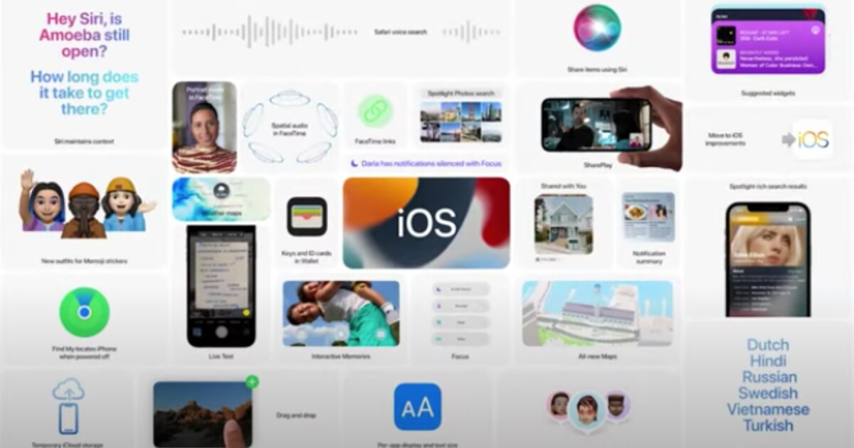 Apple estará en Android con la versión de iOS 15