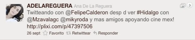 En persona y a través de Twitter, la actriz ya había establecido contacto con Felipe Calderón, quien incluso promovió el llamado de solidaridad de la protagonista de Capadocia.