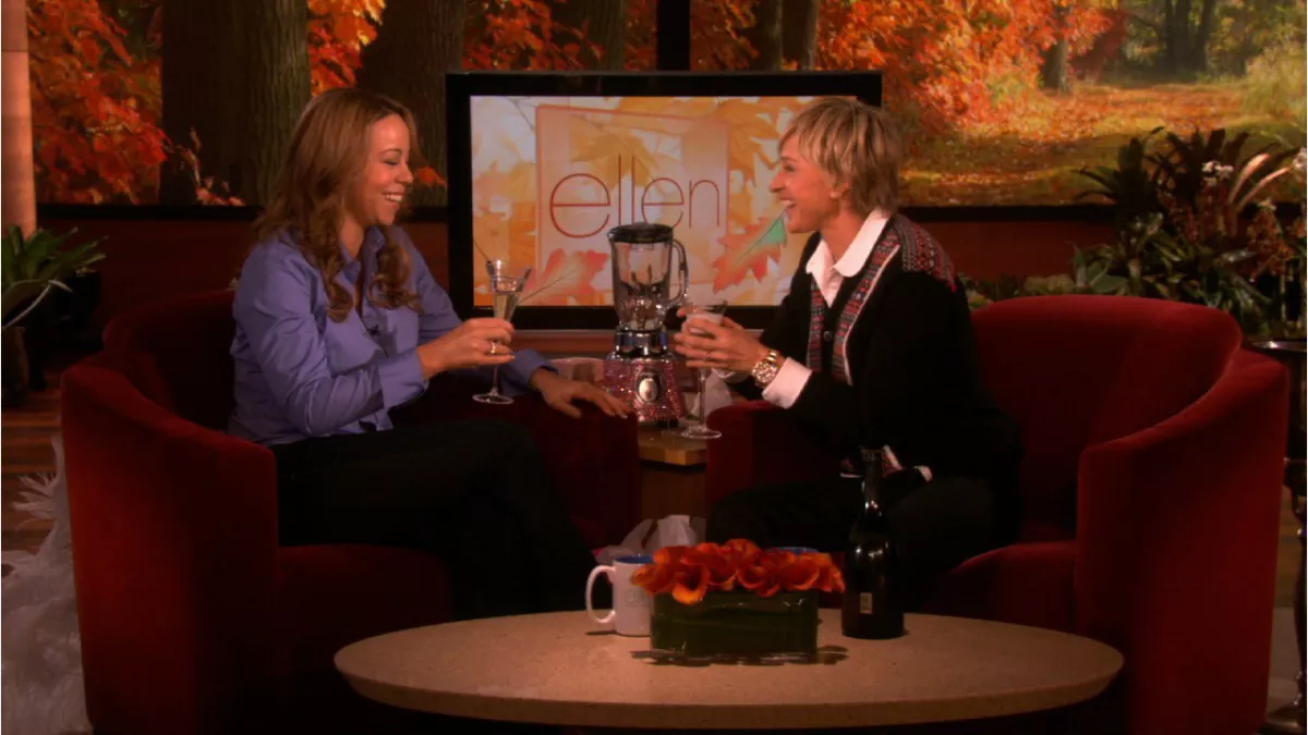Mariah Carey y Ellen DeGeneres.
