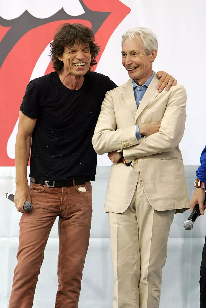 Mick Jagger y Charlie Watts 
