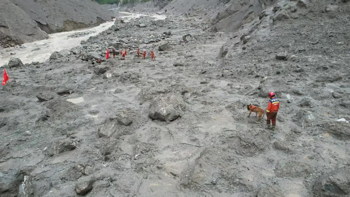 Lodo tras deslave en Nepal. Foto: AFP. 