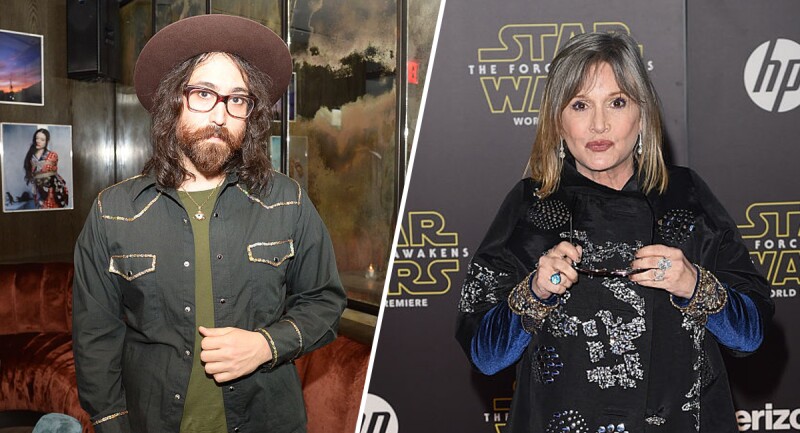 Sean Lennon y Carrie Fisher