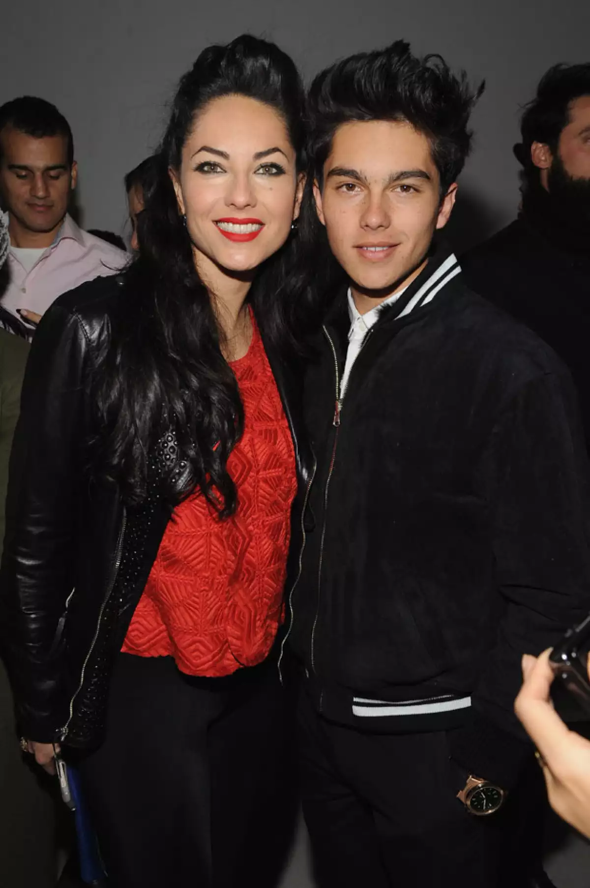 Bárbara y Sergio en un desfile del diseñador Ricardo Seco.