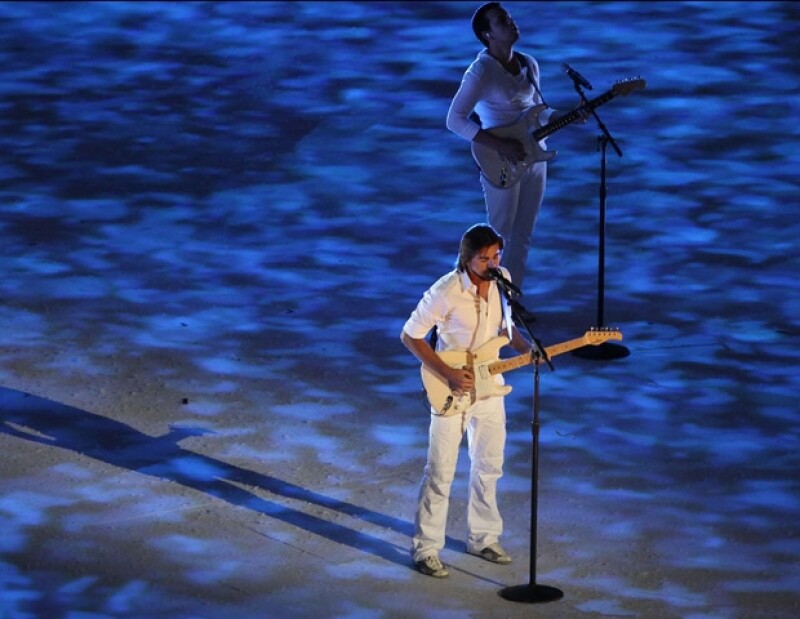 Juanes tuvo una breve participación en la ceremonia.