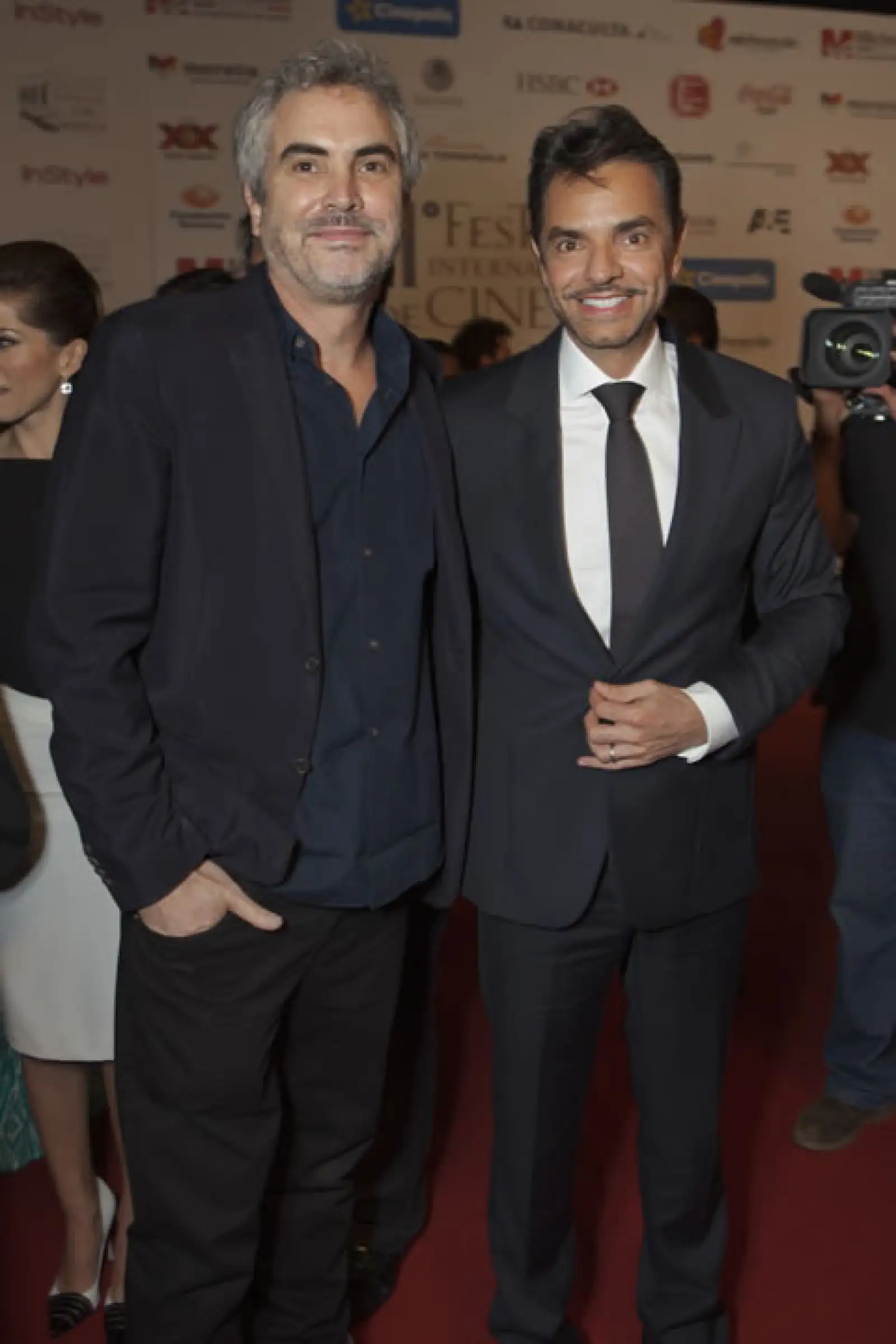 Alfonso Cuarón y Eugenio Derbez.