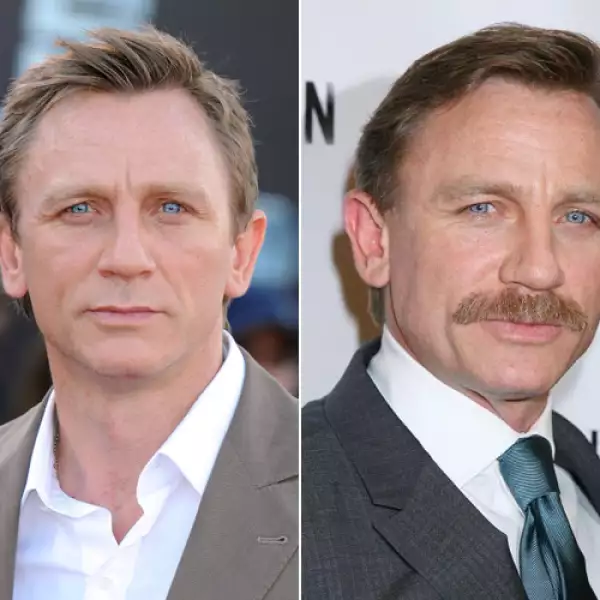 Daniel Craig, el agente 007, también ha optado por llevar bigote.