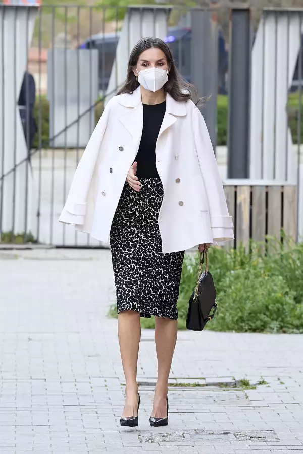 Queen Letizia Attends A Meeting At FAD Youth Foundation